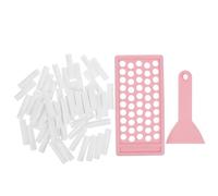 Healvian 1Set La Creazione Lip Balm Kit con Tubetti per Rossetto Ricaricabili Vassoio Riempimento e Spatola Contenitori Trasparenti per Diy Balm e Gloss Labbra
