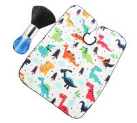 Healvian 1set Mantelline Per Taglio Per Ragazzo Ragazza Con Disegni Di Dinosauri e Spazzola Per Collo Cape e Leggero Per Parrucchieri Facile Da Pulire e Riporre Adatto Per Ragazzi e Ragazze