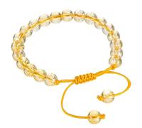 Healvian 2 bracciali regolabili con perle di citrino da donna, gioielli di compleanno per donne, ragazze, ragazze, ragazze, gioielli in gemma durevole per polsi di diverse dimensioni