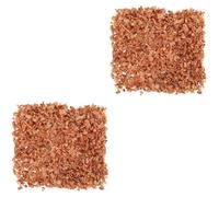 Healvian 2 Pezzi 1 Chip Artificiale Esterno Cocco Chip Per Piante Custodia Più Leggera Posacenere Corrisponde Rosso Pacciame Coperchio Trucioli Noci Bordo Palmare Legno Marrone Chiaro