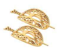 Healvian 2 Pezzi Accessori Per Capelli Da Donna Accancio Antico Forcine Per Capelli Da Donna Gioielli Per Per Fermagli Per Accessori Per Vichinghi Golden