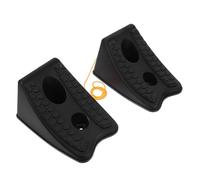 Healvian 2 Pezzi Blocchi di Arresto per Auto in Gomma Resistente Cuneo per Ruota Veicoli e Mezzi Supporto per Pneumatici Antiscivolo per Garage e Officina Accessorio Sicurezza Parcheggio