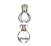 Healvian 2 Pezzi Bottiglie Profumo Viaggio Vetro Vuote con Spray Contenitori Erogatori per Essenziali e Lozioni Riutilizzabili e Sigillate per Aromaterapia e Massaggi