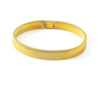 Healvian 2 Pezzi Bracciale a molla di metallo polsino delle maniche braccialetto bracciale bracciale cuffia a banda braccialetto braccialetto a fascia bracciali Golden