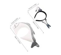 Healvian 2 pezzi Cerchietti Divertenti Fasce Salata Tema Accessori Halloween e Cosplay Riutilizzabili e Facili Big Small Fish per Feste