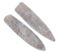 Healvian 2 Pezzi Esemplari di Belemnite Naturali 5-6 Cm per Insegnamento e Decorazione Scientifica, Modelli Paleontologici Durevoli per Studio Geologia e Arredamento Educativo