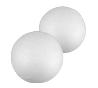 Healvian 2 Pezzi Globo Terrestre in Schiuma Bianco a Forma Sferica e Principianti, Facile da Colorare per Progetti Scolastici e Feste del Giorno della Terra