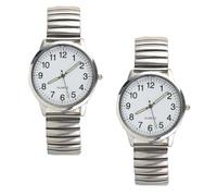 Healvian 2 Pezzi Orologio Da Polso Luminoso Impermeabile Con Grandi Numeri Orologi Luminosi Orologio Da Polso Per Anziani Orologi Da Polso Luminosi Orologi Da Polso Con Grandi Numeri