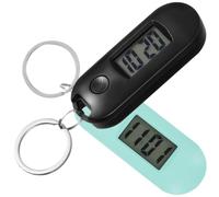Healvian 2 Pezzi Orologio Digitale da Tasca Leggero e Compatto Portachiavi per Studenti in Plastica, Design Creativo la Scuola e Durante L'esame