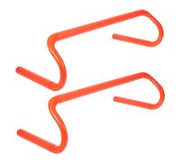 Healvian 2 Pezzi Ostacoli per Allenamento Calcio Base Stabile e Bordi Arrotondati, Agilità e velocità per Pratica Tecnica e Salto in Materiale PC Arancione