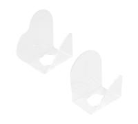 Healvian 2 pezzi Palette per in Acrilico Trasparente Palette Manicure Durevoli e Riutilizzabili per Miscelare Fondotinta Primer ed Eyeliner Design e Portatile Adatto Viaggi e