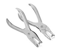 Healvian 2 Pezzi Perforatrice Manuale Portatile con Foro Singolo e Puncher in Metallo Robusto per Carta Etichette e Artigianato Punch per Ufficio e Scuola