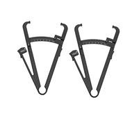 Healvian 2 pezzi Pinza Plicometro per Grasso Corporeo Misuratore Manuale Pliche Cutanee Donna Resistente Precisione per Calcolo Percentuale Massa Compatto