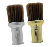 Healvian 2 pezzi Spazzola Barbiere Soft Neck Brush per Pulizia Capelli e Viso con Setole Morbide Spolverino Professionale per Taglio e Detersione Scalp-friendly Strumento Multiuso per