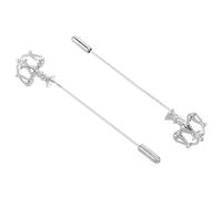 Healvian 2 Pezzi Spilla Metallo Bilancia Giustizia Uomo Donna Pin Argento per Abiti Formali Accessorio Legale con Ritratto Femminile Regalo Natale Laurea