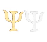 Healvian 2 Pezzi Spille Lettera Dell'alfabeto in Lega, Set Di Spille Vintage Unisex Per Giacche, Borse e Cappelli, Accessori Psicologia Per Regalo e Uso Quotidiano