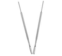 Healvian 2 Pezzi Strumenti Professionali per Sollevamento Ciglia in Acciaio Inossidabile Separatore e Pettine Compatto per Estensioni e Permanente Portatile e Facile