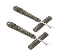 Healvian 2 Pezzi Strumento Vintage Lega di Zinco e Acciaio Inossidabile con Cappuccio Protettivo per Rimozione Filo da Cucito Mini Scucitore 8.2x1cm per Riparazione Abiti e Ricamo