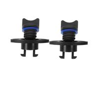Healvian 2 Pezzi Tappo di Scarico in Nylon Nero per Kayak e Yacht, Materiale Robusto, Facile da Installare, Ricambio per attività di Pesca