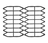 Healvian 2 Pezzi Vassoio Antigoccia in Silicone Nero per Cassetta della Posta Quadrato Barriera Contro L'umidità Resistente per Uso Domestico e Cassette da Appartamento