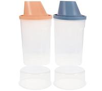 Healvian 2 Pz Brocca Distributore Di Ammorbidente Distributore Di Sapone Bucato Bottiglie Di Shampoo Bottiglia Di Shampoo Bagno Contenitori Pp Viaggiare Lavaggio Del Corpo Riempimento