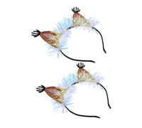 Healvian 2 Pz Fascia Per La Testa Del Piccolo Scoiattolo Decorazione Per Fascia Per Orecchie Glitterata Per Da Festival Scoiattolo Sinfonia Latte Orange