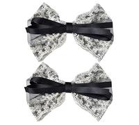 Healvian 2 Pz forcina ad arco eleganti fermagli per enorme fermaglio per con fiocco barrette hair clip Fermaglio per per copricapo forcina decorativa chic Maglia