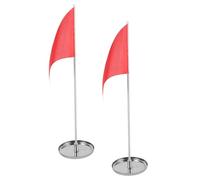 Healvian 2 Set Coppa da Golf con Bandiera in Acciaio Inossidabile per Putting Green, Precisione nel Posizionamento e Guida Visiva per Allenamento su Campi da Golf