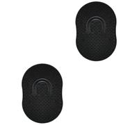 Healvian 2 Set Di Spazzole Per Massaggio Del Cuoio Capelluto Materiale Facile Da Usare Pettine Per Massaggio Con Le Dita Nere 12 Pezzi * 2