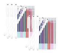 Healvian 2 Set Pennarello Idrosolubile per Cucito e Ricamo, 24 Ricariche | Tessuti e Abiti, Segni Rimovibili Pennello, Due Set Completi 10 Corpi e 24 Ricariche Colore Casuale