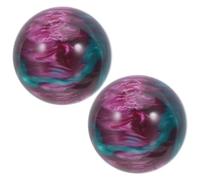 Healvian 2 sfere ornamentali in resina: sfere Baoding da 50 mm - Decorazioni da tavolo a forma di globo - Sculture ornamentali in resina per la terapia delle mani