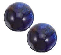 Healvian 2 sfere ornamentali in resina: sfere Baoding da 50 mm - Decorazioni da tavolo a forma di globo - Ornamenti in resina per sculture terapeutiche per le mani