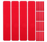 Healvian 20 Pezzi Custodia per Penna Singola in PVC Floccato Rosso per | Protezione Leggera per Penne e Marker, Aiuta a Tenere Pulite le Tasche, Formato Pratico per Uso Quotidiano