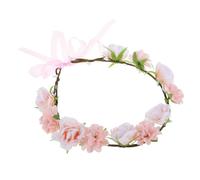 Healvian 20 Pezzi diadema cerimonia Foto cappelli da fascia di fiori rosa fiore ragazza di fiori cappelli da marinaio fascia floreale per fioraia stoffa