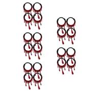 Healvian 20 Pezzi Piercing al Naso in Acciaio Inossidabile Design Irregolare a Forma di Flusso di Sangue, Facile da Inserire e Rimuovere, Stile Gotico Unico per Uso Quotidiano e Feste di