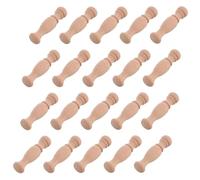 Healvian 20 Pezzi Pilastro Romano in Legno Beige Intaglio Dettagliato, Design Classico per Ringhiere e Decorazioni Casa, per Arredamento di Mobili e Ornamenti Ponte