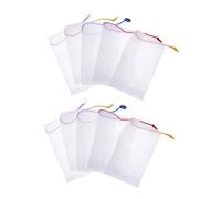 Healvian 20 pezzi Sacchetto Rete Salvasapone per Viso e Corpo Rete Maglia Piccola per Rapida e Pulizia Profonda Alta Assorbenza e Trattamento Pori Tasca Portasapone Pratica Colore Casuale