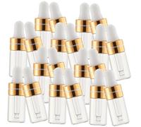 Healvian 20 pezzi Vuoti con Contagocce Trasparenti per Essenziali Profumi e Cosmetici Bottiglie Ricaricabili per Viaggio e Quotidiano