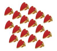 Healvian 20 Spille Cuore con Bordo Dorato, Spille D’Affetto per Donna, Set da 20 Pezzi per Matrimonio, Festa degli Innamorati e Decorazioni su Vestiti e Borse
