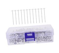Healvian 200 pezzi Spilli Cucito Resistenti per Bouquet Matrimonio Spille Sarta Multifunzionali con Scatola Portatile per Corpetto e Decorazioni Fai Te