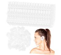 Healvian 200pezzi Copriorecchie Trasparenti Usa e Getta Protettivi Per Doccia e Tintura Capelli Impermeabili e Flessibili Per Uomo Donna Accessori Bagno Per Protezione Auricolare in Salone