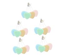 Healvian 20pezzi Cuore Macaron Pulitore Per Schermi e Lenti Salviette Per Occhiali e Obiettivi Accessorio Decorativo Per Chiavi e Zaini Pulizia Sicura e Pratica Senza Graffi