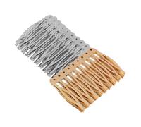 Healvian 20pezzi Pettini per Capelli in Metallo Denti Kit di Creazione Fai da Te Forcine per Chignon Accessori per Capelli Laterali da Sposa per Matrimonio Decorativi per Velo e Copricapo