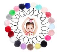 Healvian 22 pezzi Elastici per Capelli Bambina con Palline Morbide Accessori Codini Neonata Fasce Elastiche Dolci e Confortevoli per Ragazze di Tutti i Volumi di Capelli