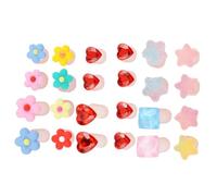 Healvian 24 Pezzi Separatore Dita Dei Piedi in Silicone Separatori Forma Di Fiore Stella e Cuore Per Pedicure Separano Dita e Proteggono Vernice Unghie Bagnata Pratici e Comodi Per Uso Prof