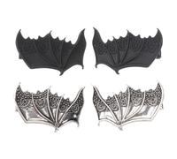Healvian 2paia Bat Hairpins for Halloween Cosplay Dark Hair Accessories for Girls Gothic Style Clips