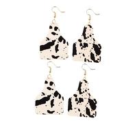 Healvian 2paia Orecchini in Pelle Pendenti in Pelle e Orecchini Da Donna Per Formale e Informale