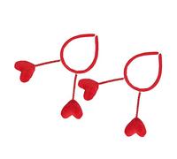 Healvian 2pezzi Cercehietto per Ragazzo Ragazza Design Cuore Cercehietti per Capelli Primaverili Accessori per Capelli Molla Accessori per Bambine per Uso Quotidiano e Feste