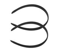 Healvian 2pezzi Cerchietto Bombato Velluto Nero Fascia Elastica per Capelli Donna e Ragazze Accessori per Capelli Sottili e Corti Supporto Flessibile