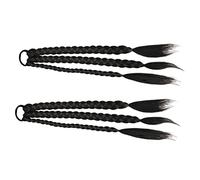 Healvian 2pezzi Extension Ponytail Intrecciata Sintetica Per Donne Lunghe Treccine Per Acconciature Versatili Facile Da Indossare Per Eventi Quotidiani e Occasioni Speciali